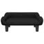 vidaXL Cama para perros de terciopelo negra 70x40x24 cm, , large indicador imagen numero 3