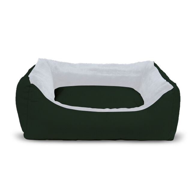 Gauty Cama para Perros y Gatos  Tela Impermeable y pelo - Verde y blanco, , large Imagen numero 1