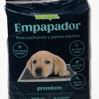 Wuapu Empapador elimina olores 15 unidades para cachorros medianos 