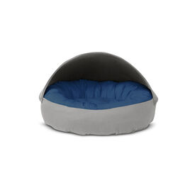 Gauty Cama Redonda Tela de sarga  Gris y azul para Perros y Gatos 