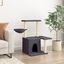 vidaXL Rascador para gatos con postes de sisal gris oscuro 83 cm, , large indicador imagen numero 2
