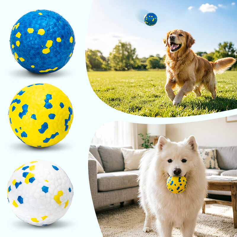 Nobleza Pelota Perro Indestructible Pack de 3 &ndash; Juguete Interactivo de Goma E-TPU Flotante y Ultrarresistente para Perros Peque&ntilde;os, Medianos y Grandes, Pelotas Limpiadientes &Oslash; 7,6 cm, , large Imagen numero 5