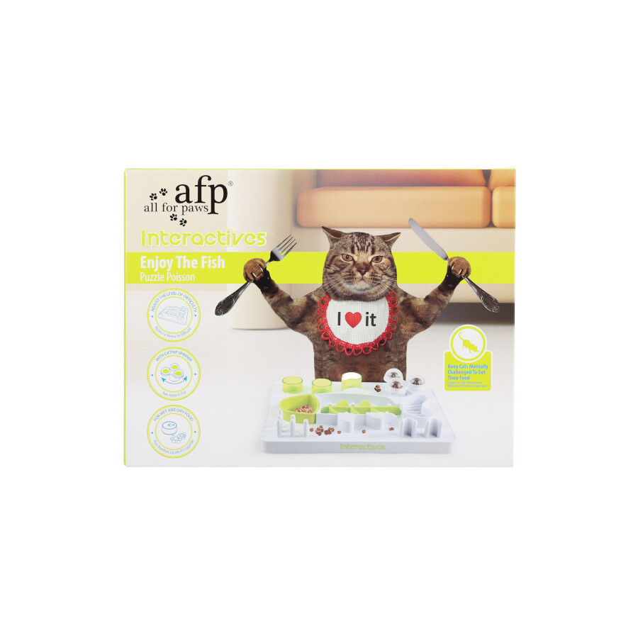 All For Paws Interactives Juguete Puzzle Pescado para gatos, , large Imagen numero 5