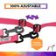 EGV - Correa multiposicion perro con doble asa de neopreno. Correa perro manos libres de 2,50 metros de longitud. (Rosa), , large indicador imagen numero 3