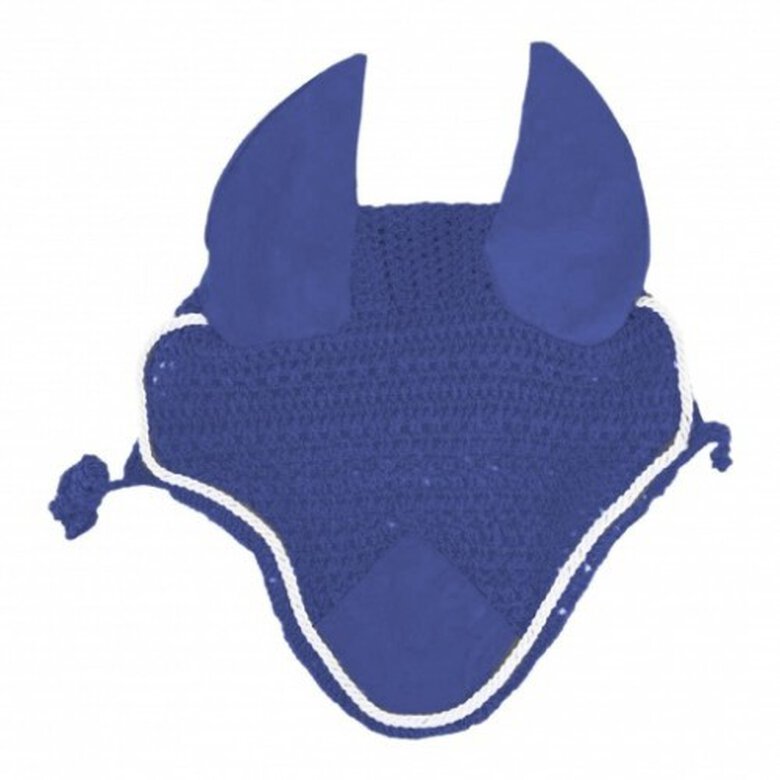 Orejera crochet Roma para caballos color Azul Marino / Blanco, , large image number null