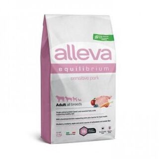 Pienso Alleva Equilibrium Sensitive Pork Adult para perros sabor Cerdo