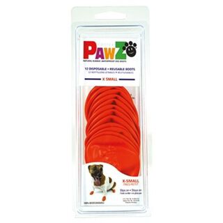 Botas de caucho natural Pawz para perro color Naranja