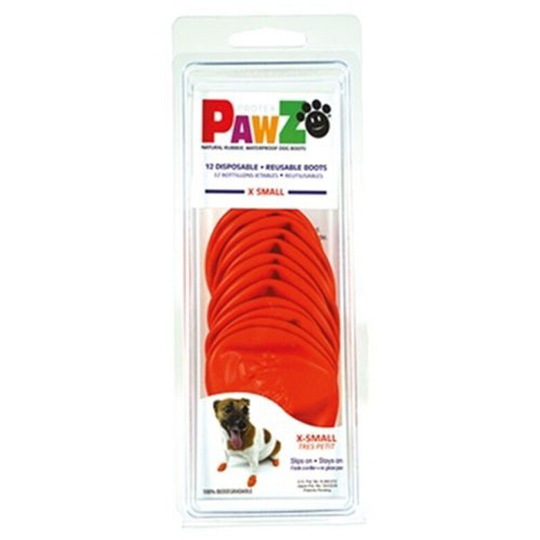 Botas de caucho natural Pawz para perro color Naranja, , large image number null