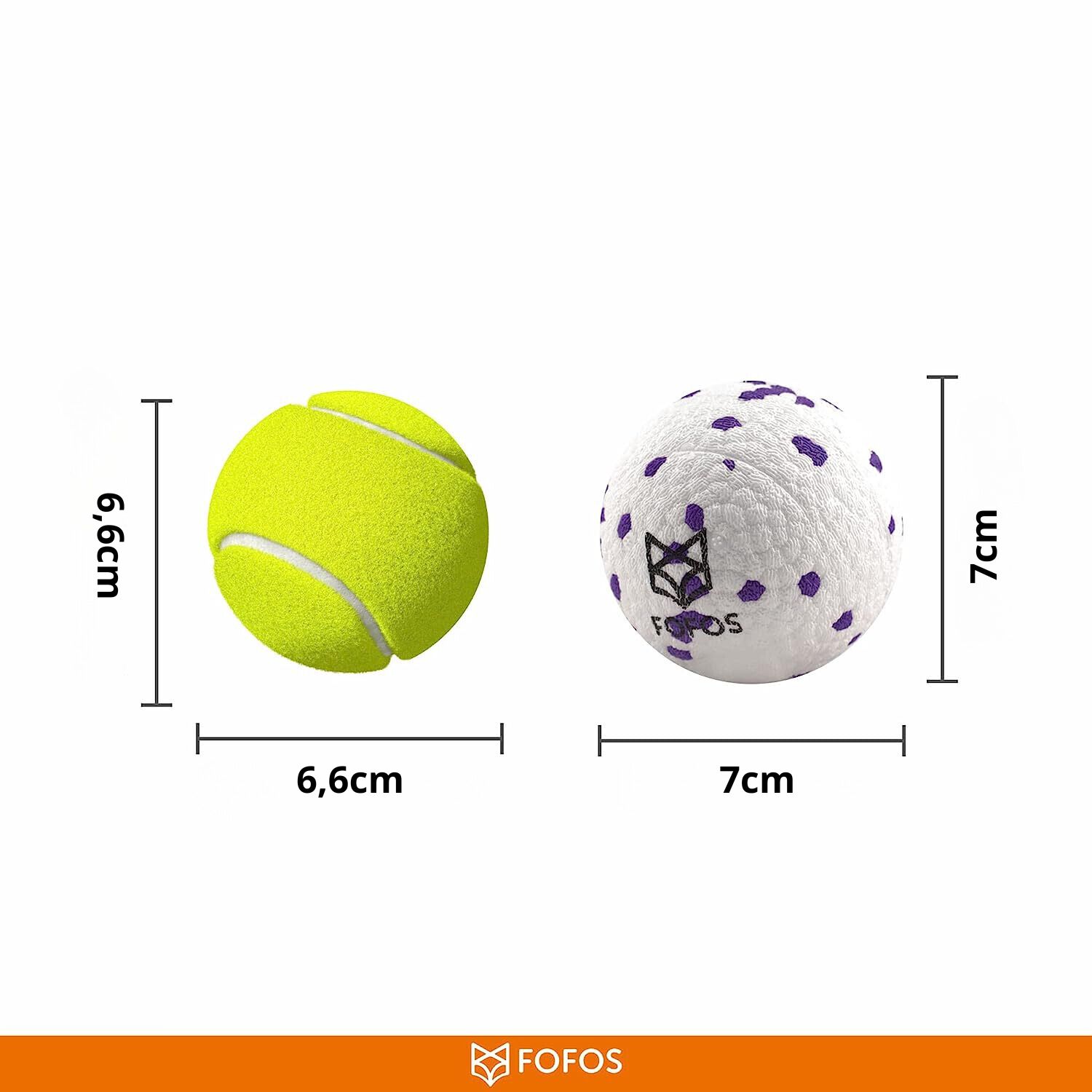 FOFOS | Super Pelota Saltarina Resistente (Morado y Blanco)  - Para Perro, , large Imagen numero 2