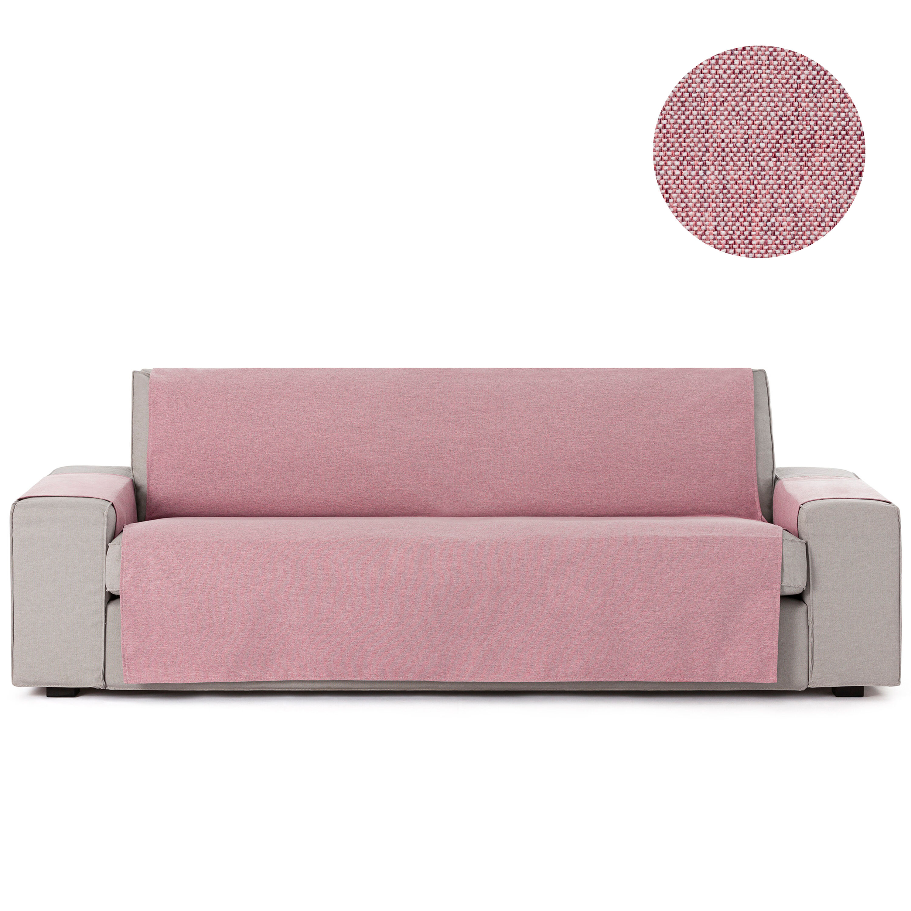 Vipalia Protector Cubre Sof&aacute; 4 Plazas Color Rosa Modelo Brisa, , large Imagen numero 2