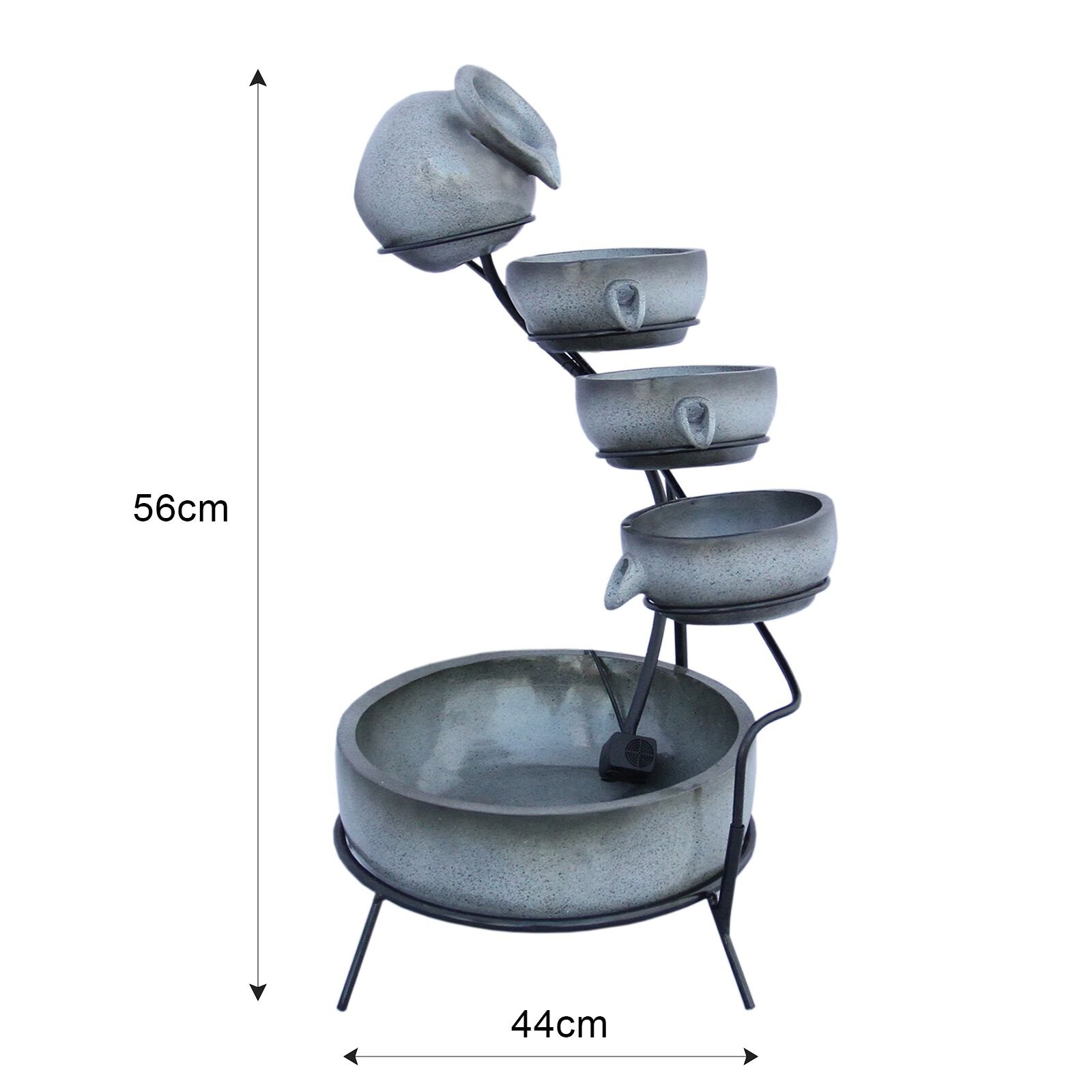 Fuente de Agua Bebedero para Gatos con Energ&iacute;a Solar - Gris, , large Imagen numero 4