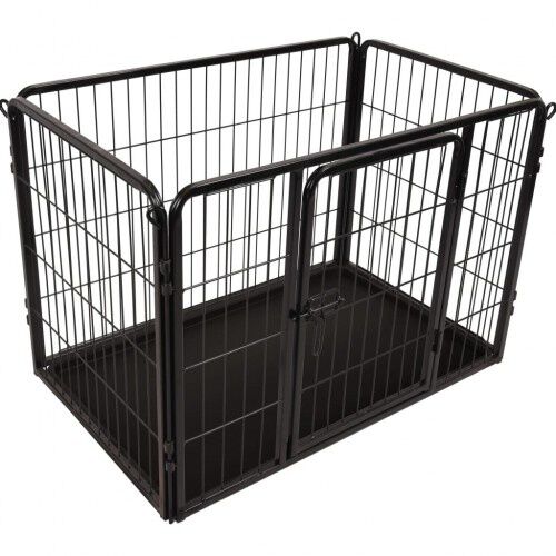 Perrera Kazan de acero para perros color Negro, , large Imagen numero 1