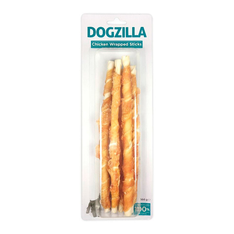 Dogzilla Huesos con Pollo enrollado para perros, , large image number null