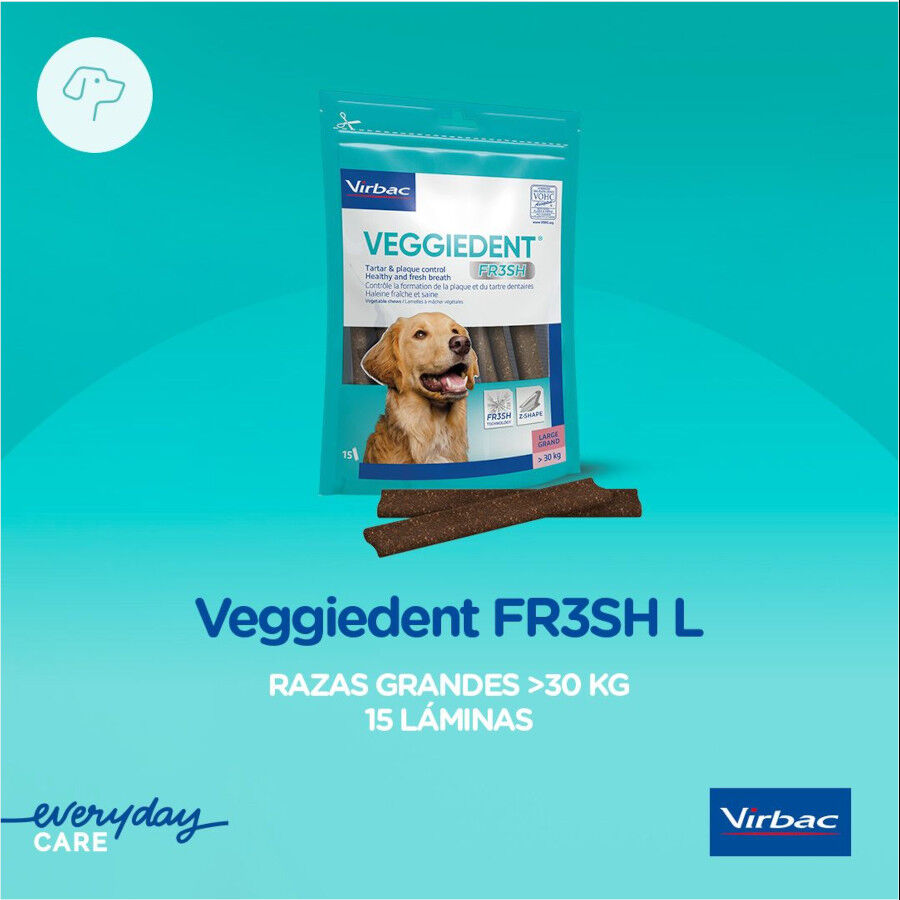 Virbac Snacks Dentales Veggiedent Fresh para perros de raza grande thumbnail