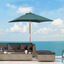 Outsunny Sombrilla de Jardín 200x150x235 cm Parasol de Terraza Rectangular Inclinable con Anti-UV Impermeable y Poste de Madera para Playa Patio Verde, , large indicador imagen numero 2