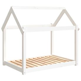 VidaXL Estructura Cama con forma de casa blanca para perros
