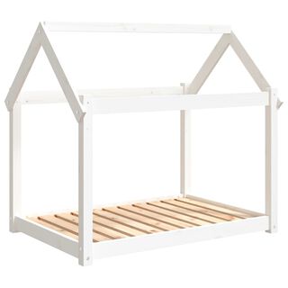 VidaXL Estructura Cama con forma de casa blanca para perros