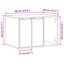 vidaXL Mueble arenero de gatos madera ingeniería envejecida, , large indicador imagen numero 10