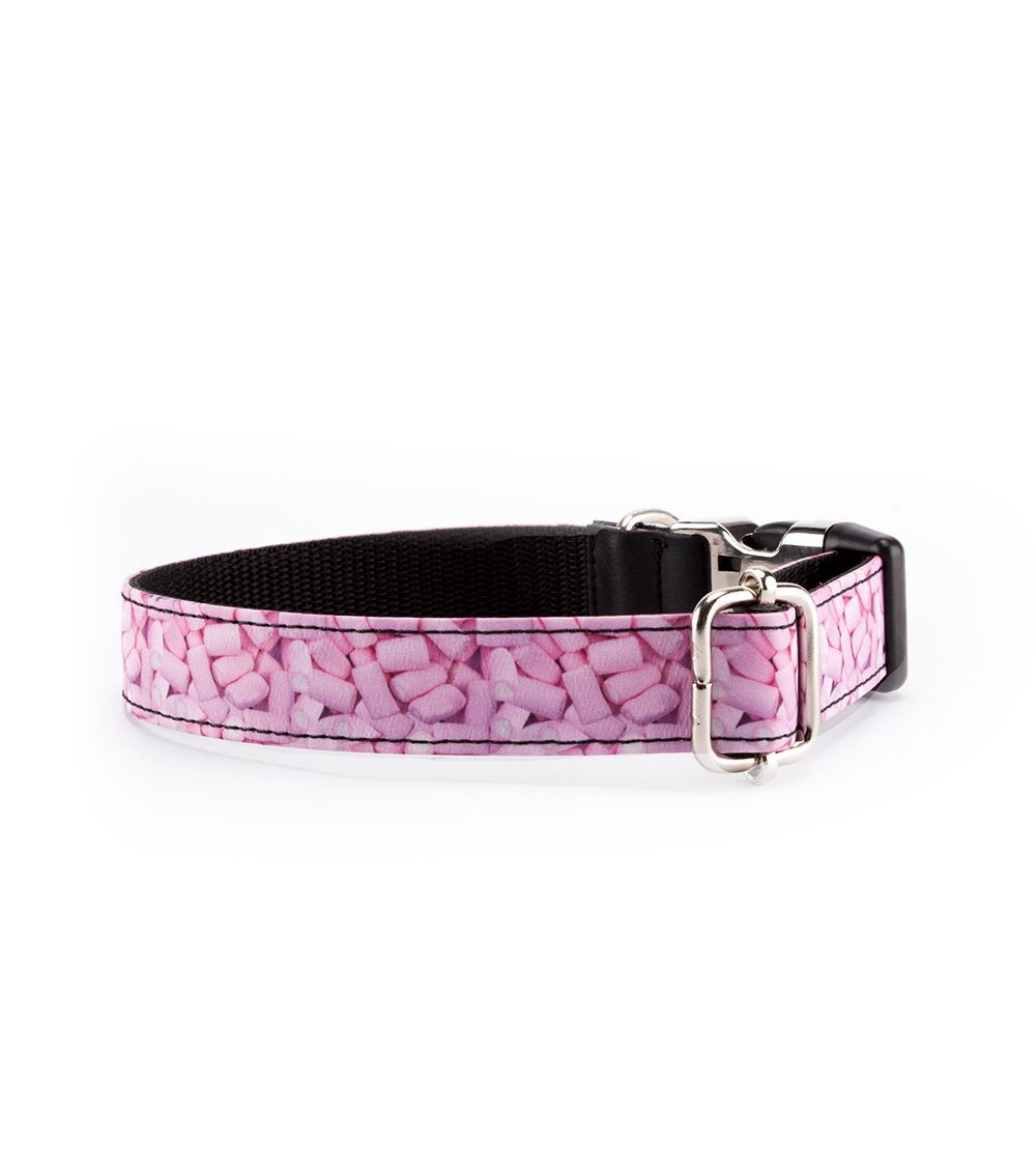 Pamppy funny nubes collar de algod&oacute;n y poli&eacute;ster  rosa para perros, , large Imagen numero 2