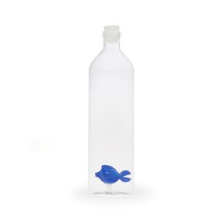 Botella Blue Fish para agua color Transparente