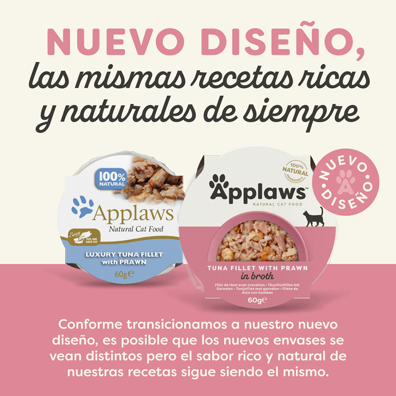 60 g Applaws At&uacute;n y Gambas tarrina para gatos, , large Imagen numero 2