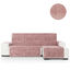 Cubre Sofá Protector Antimanchas acabado aterciopelado Rosa Chaise Longue Derecho 240 cm (250-300 cm), , large indicador imagen numero 1