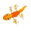 Tootoy! Stretch Salamander Cuddler peluche dispensador de snacks para perros, , large indicador imagen numero 2