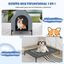 COSTWAY 2 en 1 Caseta para Perros, Casa para Perros con 2 Ventanas Enrollables, Malla Transpirable, Revestimiento de PVC Impermeable, Refugio para Perros para Interior y Exterior (64 x 91 x 86 cm), , large indicador imagen numero 2