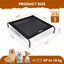 Nobleza Cama Elevada Perro, Cama Refrescante Perro, Cama de Mascotas Transpirable para Exterior Interior Jardín Terraza, Cama Perro Robusto Lavable, Negro, L, 124x90x20CM, , large indicador imagen numero 11
