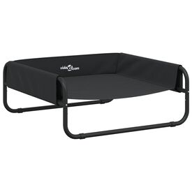 VidaXL Cama elevada para perros tela oxford y acero gris antracita
