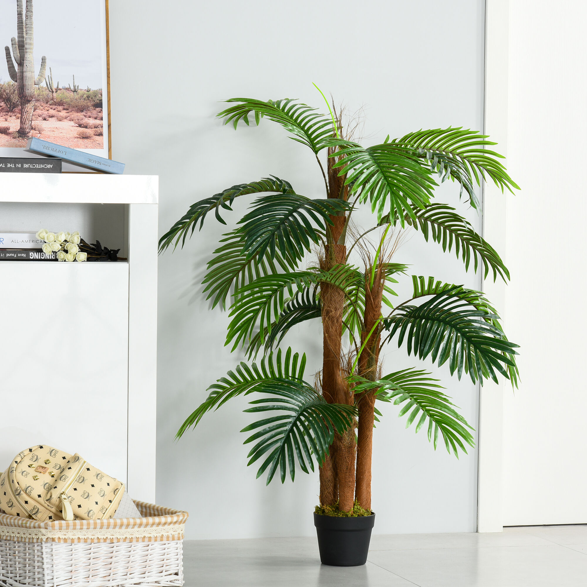 Outsunny Planta Artificial Palmera Altura 120 cm thumbnail