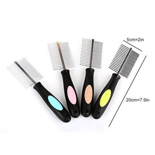 Peine doble MyPetCare para mascotas color Amarillo, , large Imagen numero 5