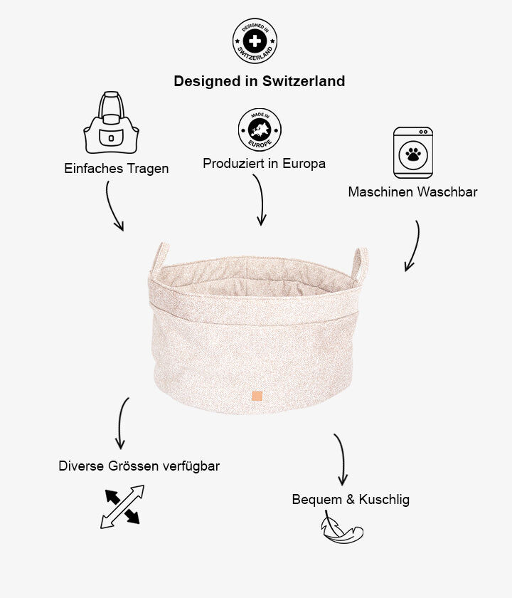 Pet and Co Cesta Duradera Louis Boucle Beige para Perros y Gatos, , large Imagen numero 5