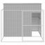 vidaXL Caseta perro corral acero galvanizado gris claro 214x1069x181cm, , large indicador imagen numero 2