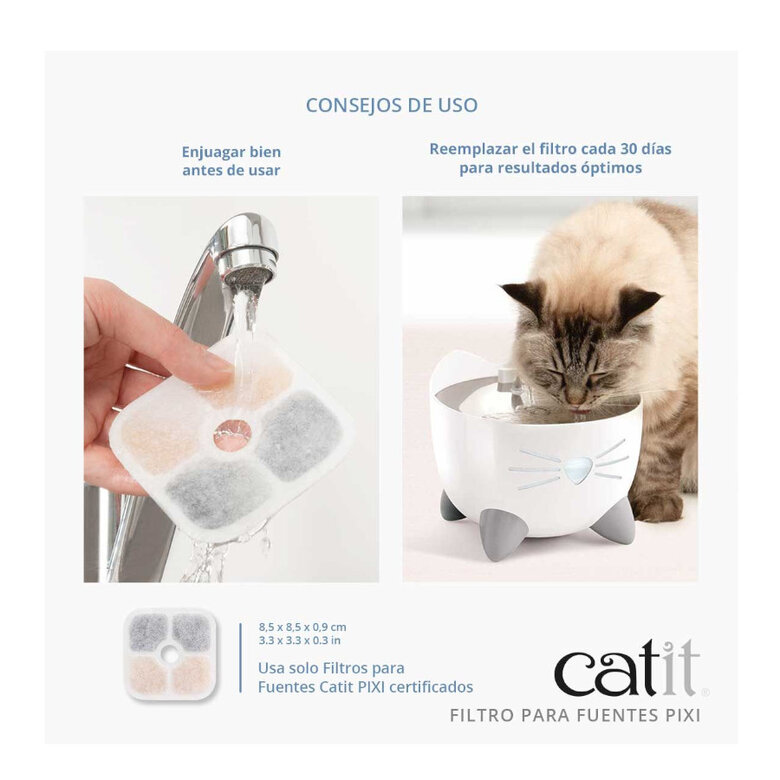 Catit PIXI Filtro para bebedero fuente para gatos, , large image number null