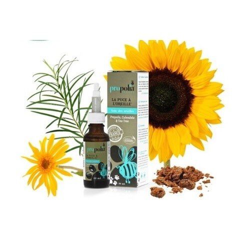 Propolia gotas ecocert purificantes y calmantes para el cuidado de orejas de las mascotas thumbnail