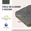 Outsunny Base para Sombrilla Excentrica Grande Rellenable de Arena y Agua con 4 Ruedas para Exteriores Patio Jardín 88x88x19 cm Café, , large indicador imagen numero 5