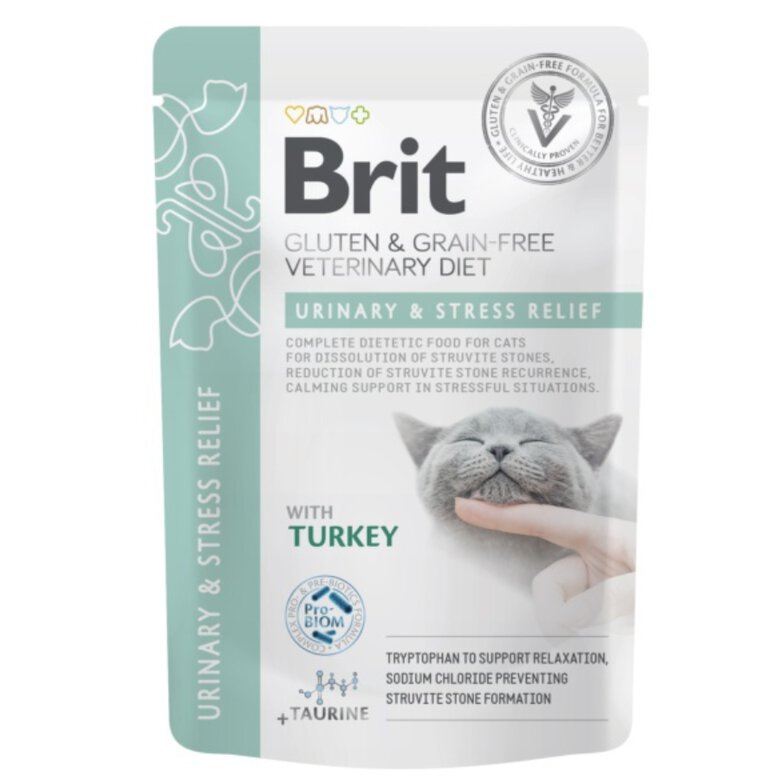 Brit GF Urinary & Stress relief sobre 85g para gato, , large image number null
