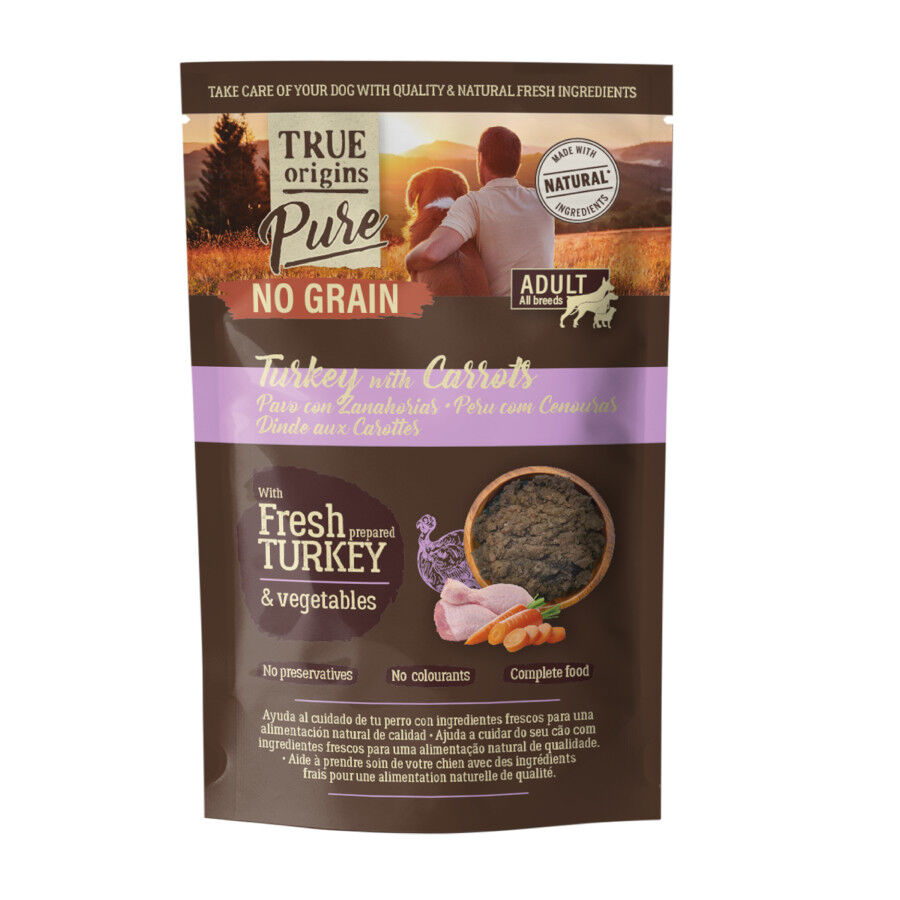 True Origins Pure Pavo con Zanahorias sobre para Perros, , large Imagen numero 1