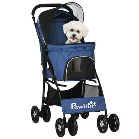 PawHut Cochecito para Perros Azul Marino