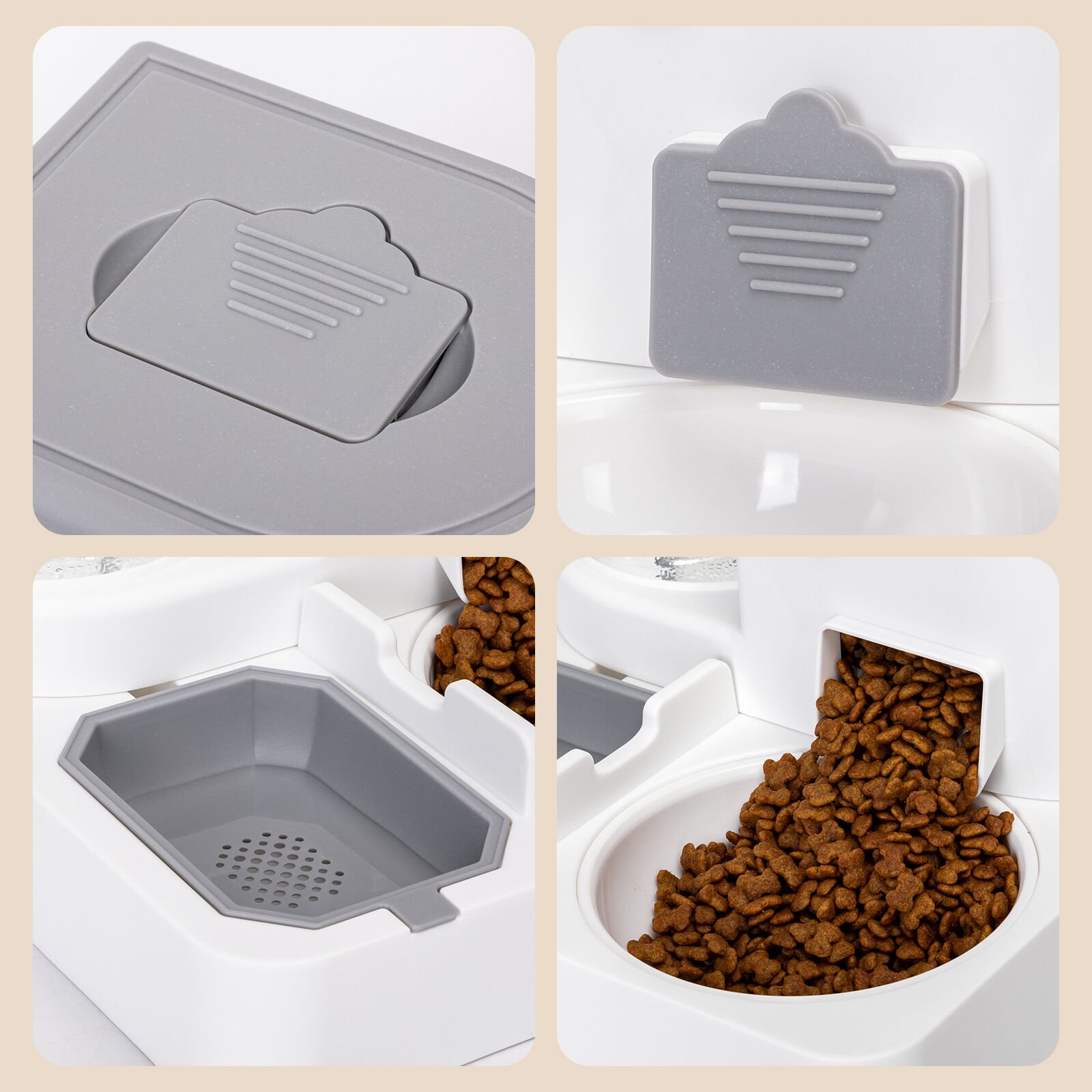 Nobleza 2 en 1 Comedero y Bebedero automático para Gatos thumbnail