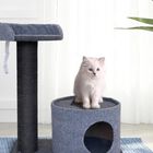 Cstore tobby árbol con tronco de sisal gris y negro para gatos, , large image number null