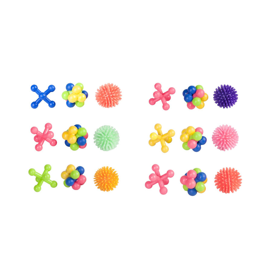 Flamingo Kit 3 juguetes de goma para gatos thumbnail