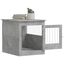 vidaXL Jaula para perros madera ingeniería gris hormigón 64,5x80x71 cm, , large indicador imagen numero 4