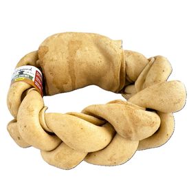Lifebound Hueso Masticable Trenzado Mantequilla Cacahuete para perros