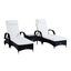Set de 2 tumbonas y mesa Outsunny color Blanco, , large indicador imagen numero 2