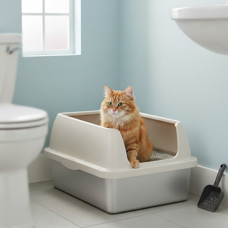 All For Paws Go Fresh Caja Arena Acero Inoxidable para gatos