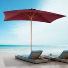 Sombrilla tipo parasol Outsunny color Vino, , large image number null