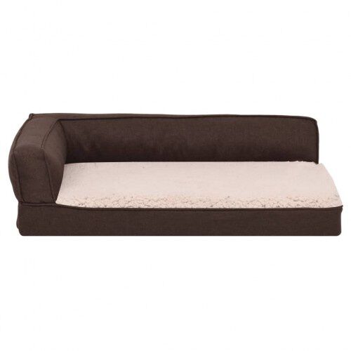 Vidaxl colch&oacute;n - sof&aacute; marr&oacute;n para perros, , large Imagen numero 5