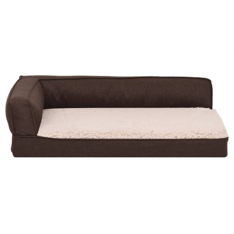 Vidaxl colchón - sofá marrón para perros, , large image number null
